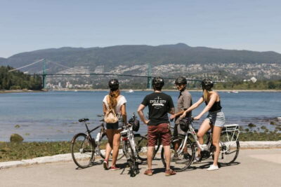 Vancouver: Guided Bike Tour - Getting Going at 648 Hornby Street: Bikes, Helmets, and Safety Briefing